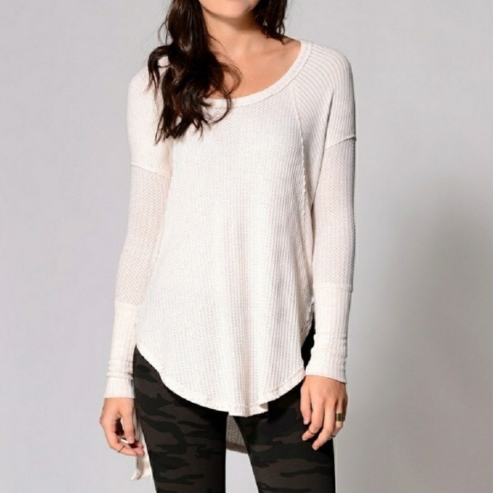 Free People Cream Ventura Ragland Thermal